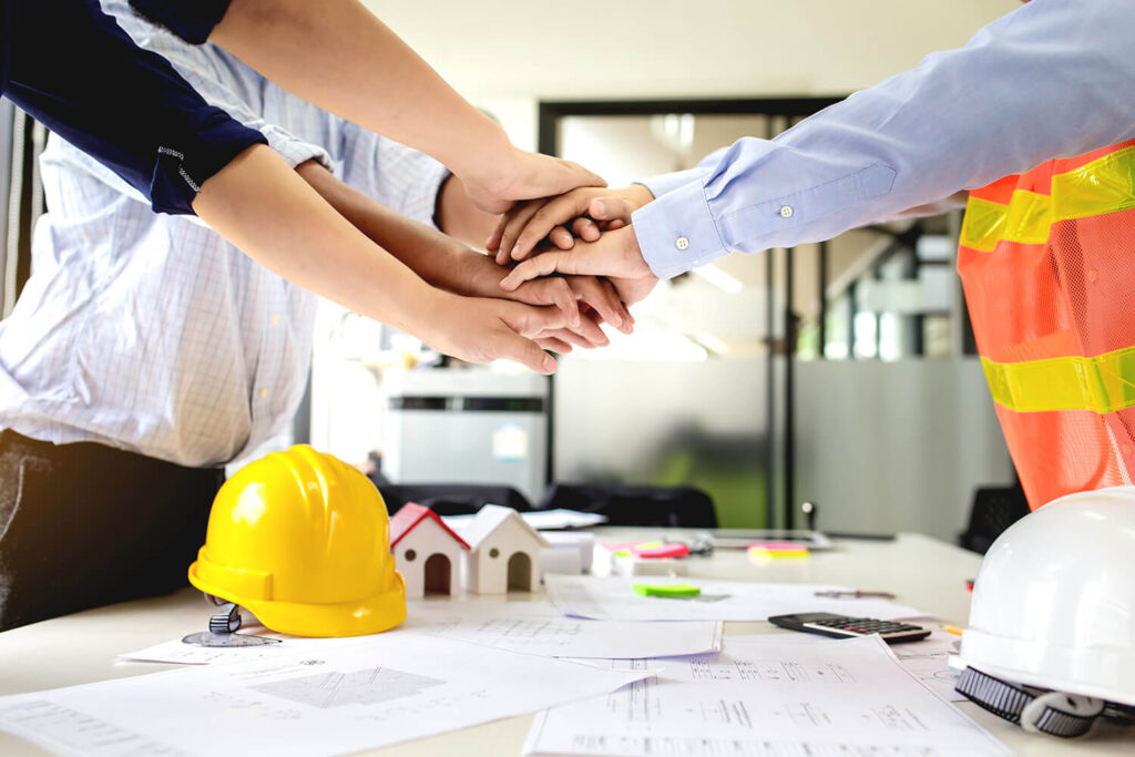 quality real estate investment construction as part of a collaborative real estate investment eam.